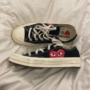 cdg low top converse